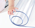 Wood Furniture Table Protector Cover Clear Plastic Tablecloth PVC Protector for Office Meeting Desk Topper Wipeable Waterproof Vinyl Rolled Wedding Birthday Party Table Protector Mat Pad Pads 42x100