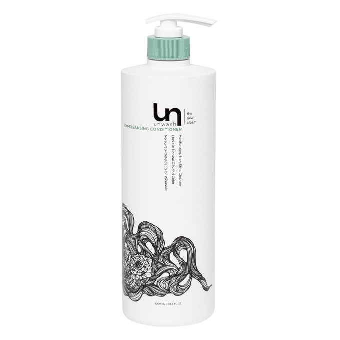 Unwash Bio-Cleansing Conditioner - Gentle, Hydrating Co-Wash Cleansing Conditioner, Sulfate & Paraben Free, for Curly, Coily & Dry Hair, 33.8 fl oz-BrightBean Baby