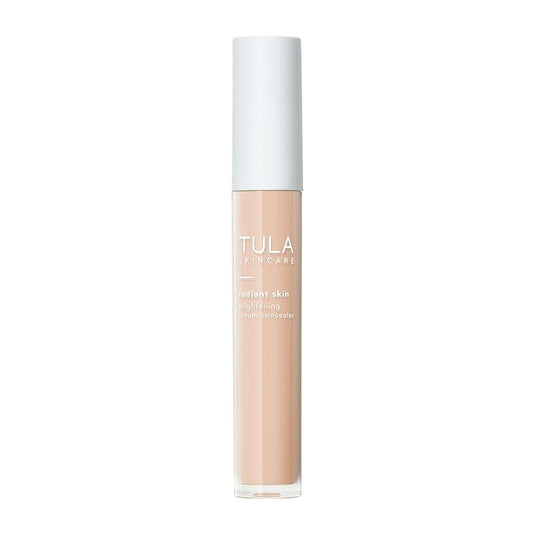 TULA Skin Care Radiant Skin Brightening Serum Concealer - Conceals Dark Circles & Discoloration, Longwearing & Crease-Resistant, Brightens the Appearance of Skin Over Time, Shade 100, 0.18 fl oz.-BrightBean Baby