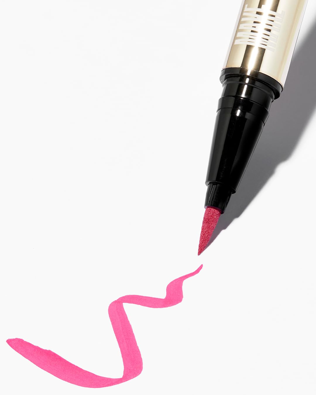 MAKE Beauty Liquid Line Waterproof Liquid Eyeliner Pen. Smudge-Proof Felt Tip for Precise Application of Lines, Wings, and Graphics. Long Lasting Eye Liner - Shade, Pink Star-BrightBean Baby