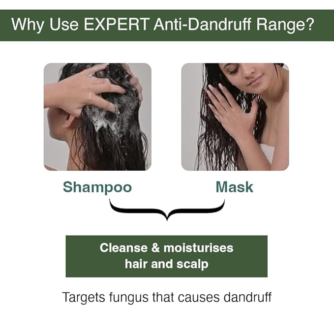 Bare Anatomy Expert Anti-Dandruff Shampoo Targets Oily Scalp And Sheds Dry Flakes Clears away dandruff flakes Relieves from excessive oil 8.4 Ounce-BrightBean Baby