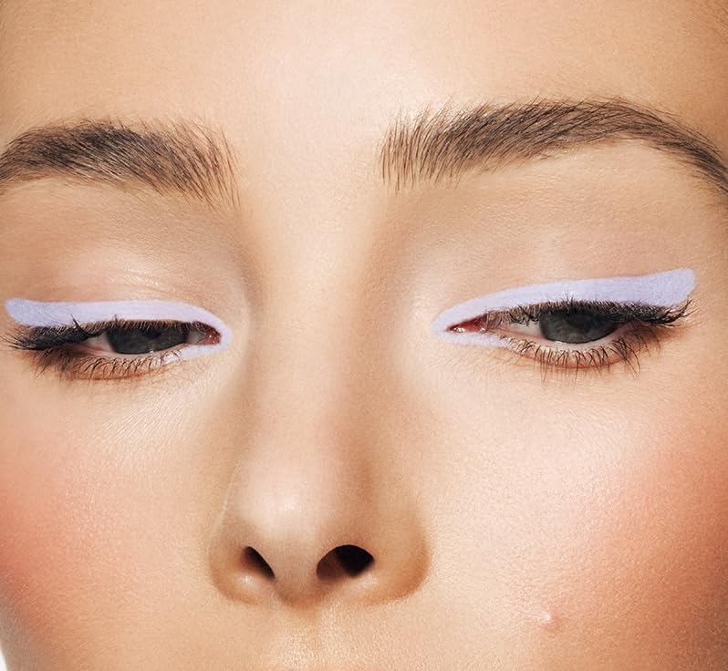 MAKE Beauty Smudge-Proof Felt Tip for Precise Application of Lines, Wings, and Graphics. Long Lasting Eye Liner, Liquid Line Waterproof Felt Tip Eyeliner - Purple Haze-BrightBean Baby