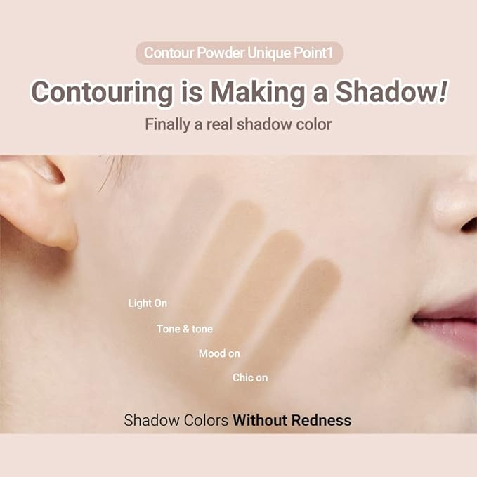 ETUDE Contour Powder 01 Creator (23AD) | Bronzer And Contour Palette To Effortlessly Define The Face Like A Selfie | Smooth, Velety Texture | Natural Look-BrightBean Baby