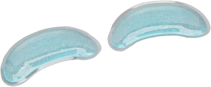 Asixxsix Gel Ice Pack, Reusable Cooling Eye Pads, Hot Cold Compress Leakage Proof Portable Soft and Skin Friendly Under Eye Patches for Dark Circles and Puffiness, Eye Relax-BrightBean Baby