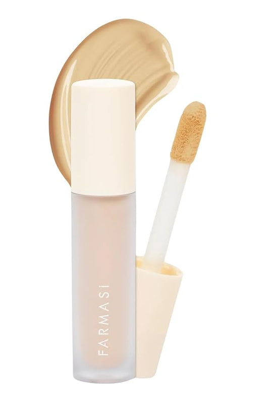 FARMASI Vfx Pro Liquid Concealer Makeup, All-in-one Full Coverage, Highly Pigmented Concealer for All Skin Type, Hide Shadows & Imperfections, Enhance Skin Fullness Foundation Concealer 0,24 Fl Oz W03-BrightBean Baby