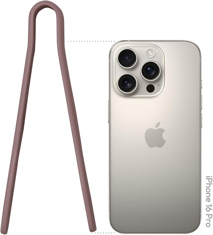 carrotez Mini Silicone Toaster Tongs, Anti-Slip,Non-Scratch Mini Tongs 7inch - Cocoa