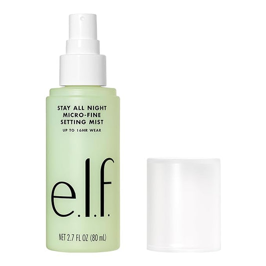 e.l.f. Stay All Night Micro-Fine Setting Mist, Hydrating & Refreshing Makeup Setting Spray For 16HR Wear-time, Vegan & Cruelty-Free, 2.7 Fl Oz-BrightBean Baby