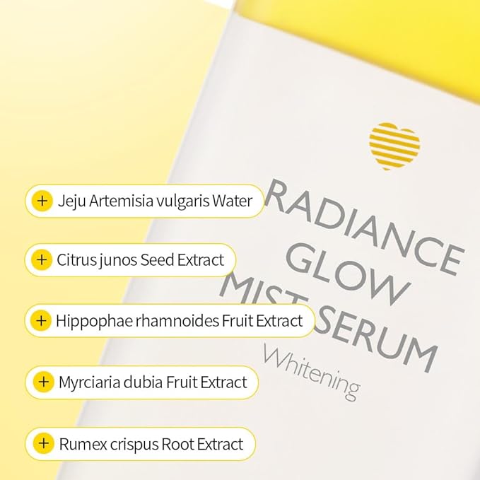 LALACHUU Glow Mist Serum – Hydrating & Soothing Face Mist Artemisia, Centella Asiatica, Evening Primrose, Korean Skin Care, Made in Korea, for Sensitive Skin (Radiance, 3.38 oz)-BrightBean Baby