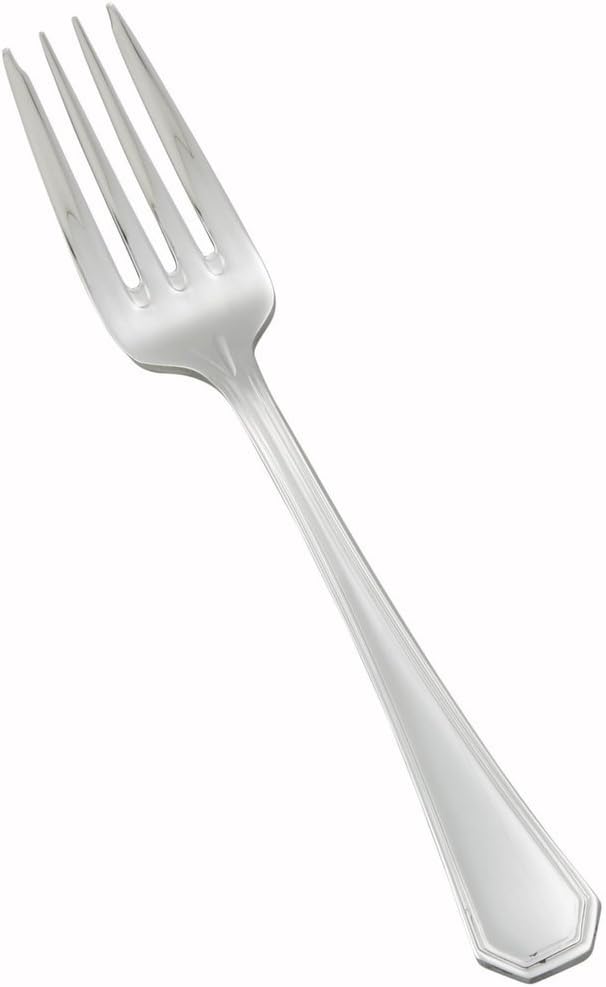 Winco 12-Piece Victoria Salad Fork Set, 18-8 Stainless Steel,Silver
