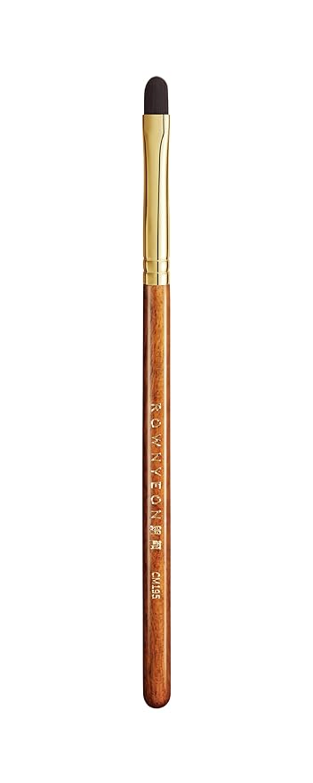 Desert Oak Series Pixel-Precise Detail Concealer Brush - Micro Teardrop Head for Acne Scars & Dark Spots, Sustainable Bubinga Handle (CM 195)-BrightBean Baby