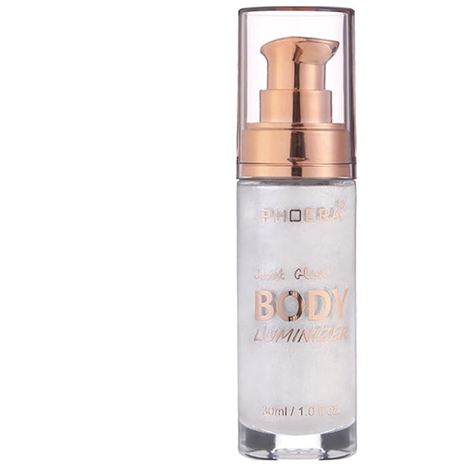 PHOERA Body Luminizer Highlighter, Waterproof Moisturizing and Glow For Face & Body, Face Body Glow Illuminator (105 Diamond Platinum)-BrightBean Baby