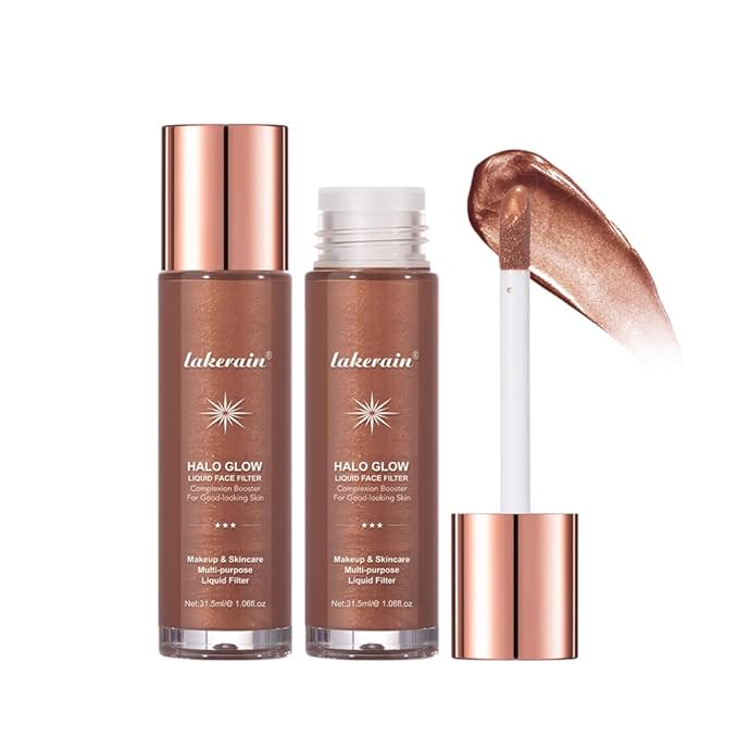 Halo Glow Liquid Face Filter, Complexion Booster For A Glowing, Soft-Focus Look, Infused With Hyaluronic Acid, Vegan & Cruelty-Free 1.06 OZ/31.5ml -07-BrightBean Baby