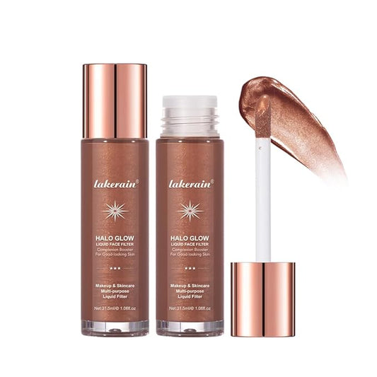 Halo Glow Liquid Face Filter, Complexion Booster For A Glowing, Soft-Focus Look, Infused With Hyaluronic Acid, Vegan & Cruelty-Free 1.06 OZ/31.5ml -07-BrightBean Baby