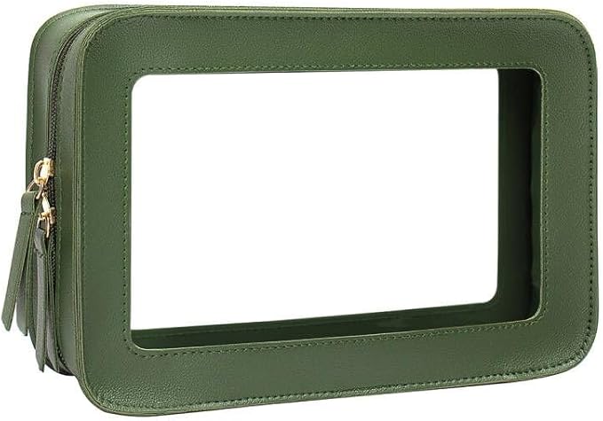 Clear Makeup Bag Small, TSA Approved Portable Toiletry Bag with Zipper Cosmetic Travel Bag Makeup Organizer Case Mini Makeup Pouch for Purse Car Organizer Bag for Women Men-BrightBean Baby