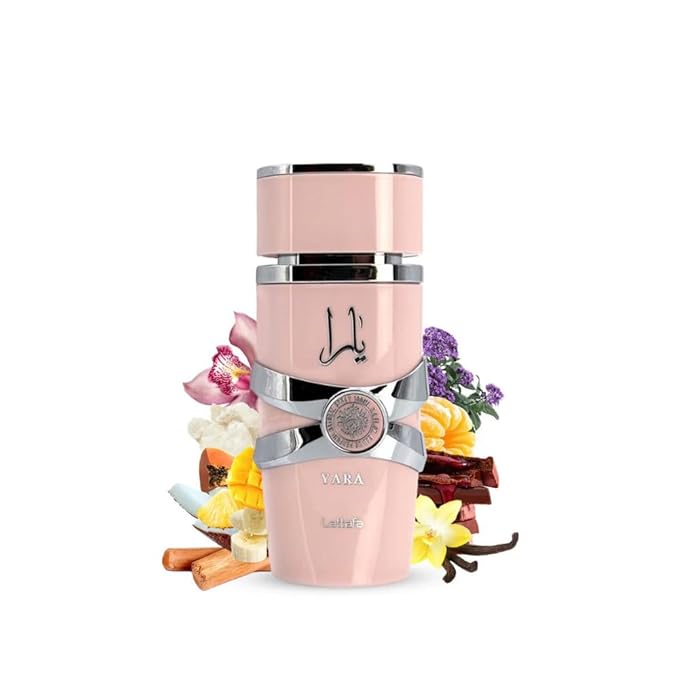 Lattafa Yara - Vanilla, Gourmand, Fruity, Floral - Eau de Parfum Long-Lasting Fragrance for Women, 3.40 Ounce / 100 ml-BrightBean Baby