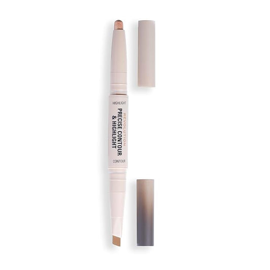 Revolution Beauty, Precise Contour & Highlight Stick, All-In-One Face Makeup Product, Highly Blendable with Matte Finish, Vegan & Cruelty-Free, Dark-BrightBean Baby