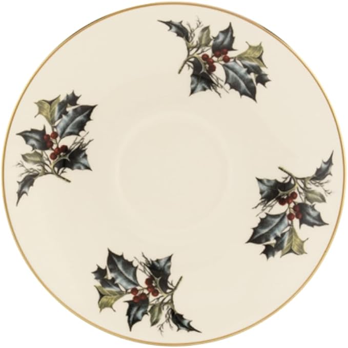 Lenox 185518042 Winter Greetings Saucer, Christmas Dinnerware