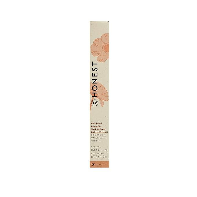 Honest Beauty Extreme Length Volumizing Clean Mascara + Honest Lavender Foaming Bubble Bath Bundle | Naturally Derived + Cruelty Free | 0.27 fl oz, 12 fl oz-BrightBean Baby