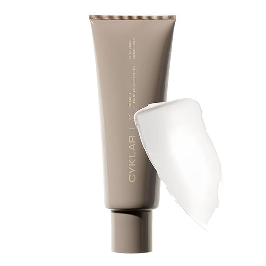 Nutrient Rich Body Cream. Crescent Fragrance Nourishing Moisturizer with Niacinamide and Banana Flower Extract. Deep Hydration, Thick Body Lotion, Dry Skin Cream for Women and Men, 8 Fl Oz-BrightBean Baby