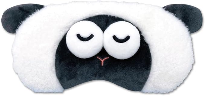 PERFECTSIGHT Sleep Eye Masks, Cute Plush Sleep Eye Cover Lightweight Adjustable Eyeshade Faux Fur Mask Cover for Women Men Sleep Travel Nap (Sheep)-BrightBean Baby