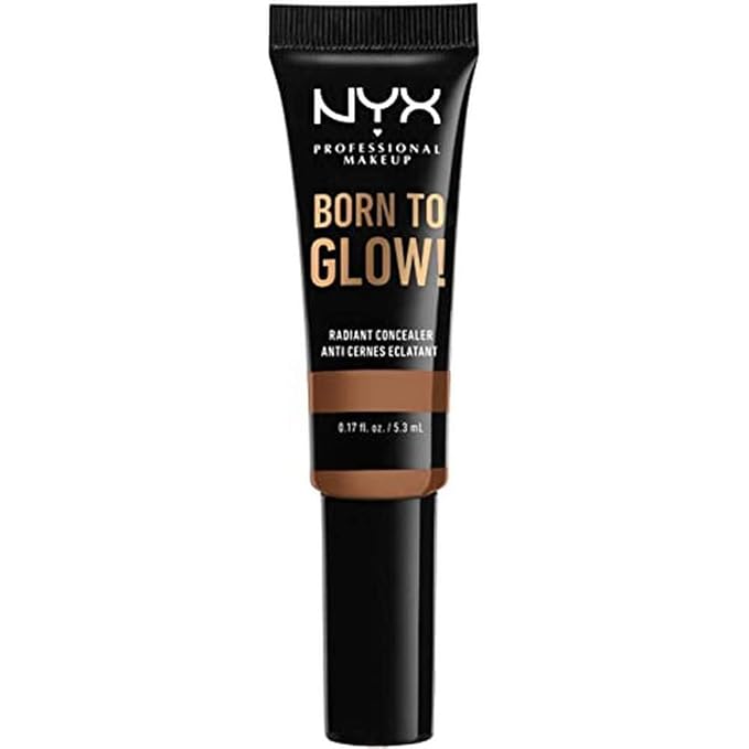NYX PROFESSIONAL MAKEUP Born To Glow Radiant Concealer, Medium Coverage - Mahogany-BrightBean Baby