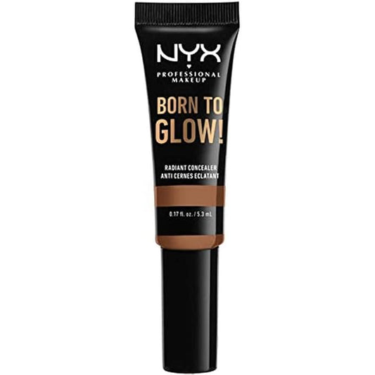 NYX PROFESSIONAL MAKEUP Born To Glow Radiant Concealer, Medium Coverage - Mahogany-BrightBean Baby