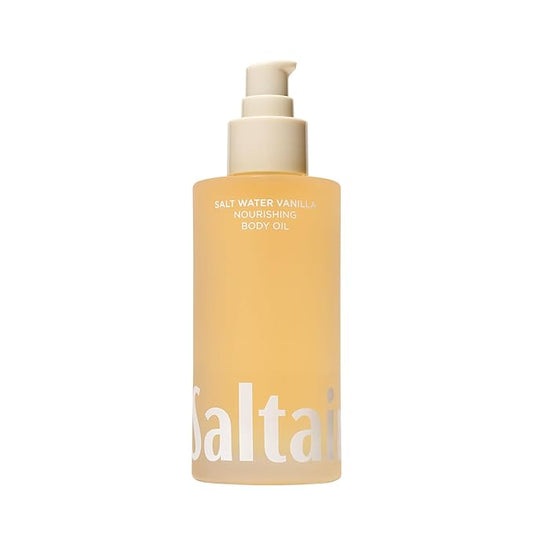 Saltair Body Oil. Luxurious Salt Water Vanilla After Shower and Bath Oil Moisturizer for Women and Men. Botanical, Non-Greasy, and Well-Absorbing Lotion for Hydrating Dry Skin. 4oz Pump Bottle-BrightBean Baby