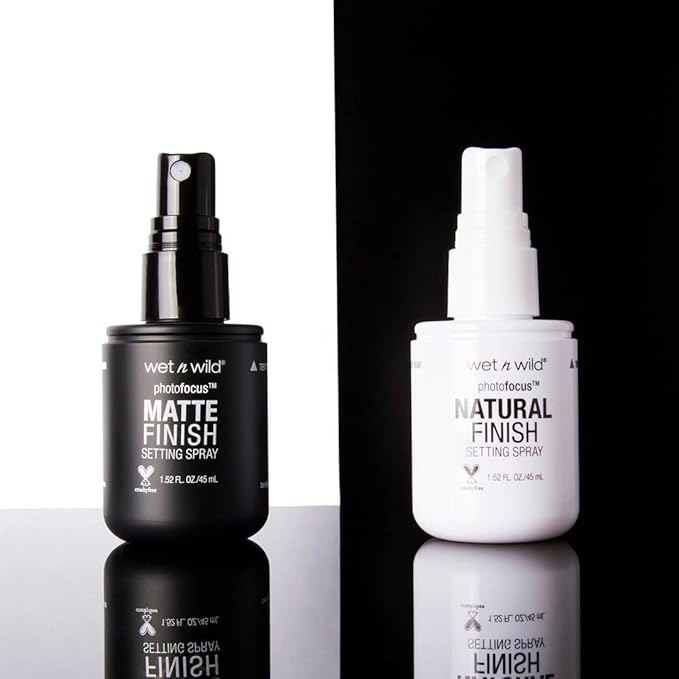 wet n wild Photo Focus Setting Mist, Up to 24HR Wear, Lightweight & Nourishing Aloe Formula Suitable for All Skin Types, Cruelty-Free & Vegan - Matte Appeal-BrightBean Baby