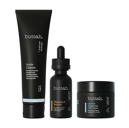 Buttah Skin by Dorion Renaud Oil-Free Hyaluronic Gel Cream 2oz - Daily Moisturizer - Hyaluronic Acid for Deep Hydration - AM & PM Moisturizer - Naturally Based Skin Care - Black-Owned Skincare-BrightBean Baby
