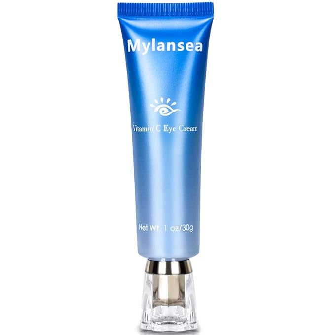 Brightening Vitamin C Eye Gel Cream for Dark Circles & Puffiness, Eye Cream to Help Reduce Fine Lines & Crow's Feet, Boost Hydrating Under Eye Treatment with Hyaluronic Acid & Peptides-BrightBean Baby