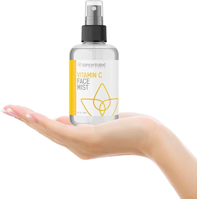 Vitamin C Glow Hydrating Anti-Aging Face Mist w/Actives | Vita C, Niacinamide, Collagen, Peptides and Retinol | Refreshes & Brightens Complexion | 4 fl oz, 120 ml-BrightBean Baby