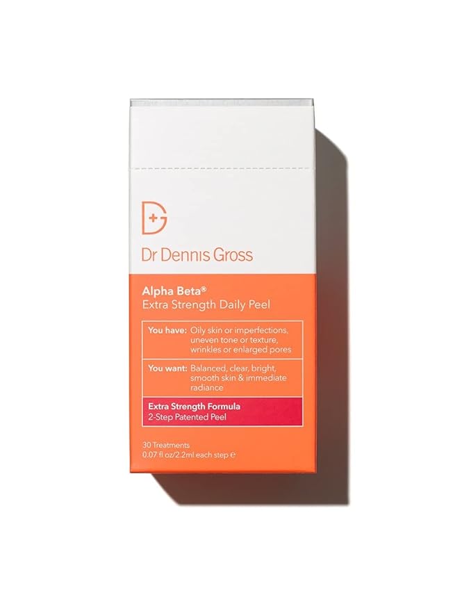 Dr. Dennis Gross Alpha Beta Extra Strength Daily Peel: for Oily Skin, Uneven Tone or Texture, Wrinkles or Enlarged Pores (30 Treatments)-BrightBean Baby