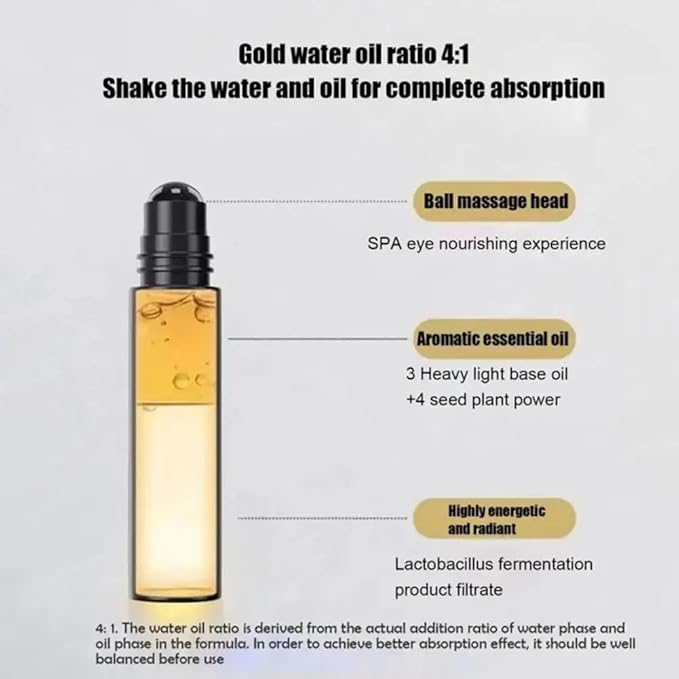 Time Eraser Rollerball, Retinol Anti-Wrinkle Eye Serum Oil, Eye Oil Roller, Reduces Fine Lines, Anti Wrinkle Serum For Eye-BrightBean Baby