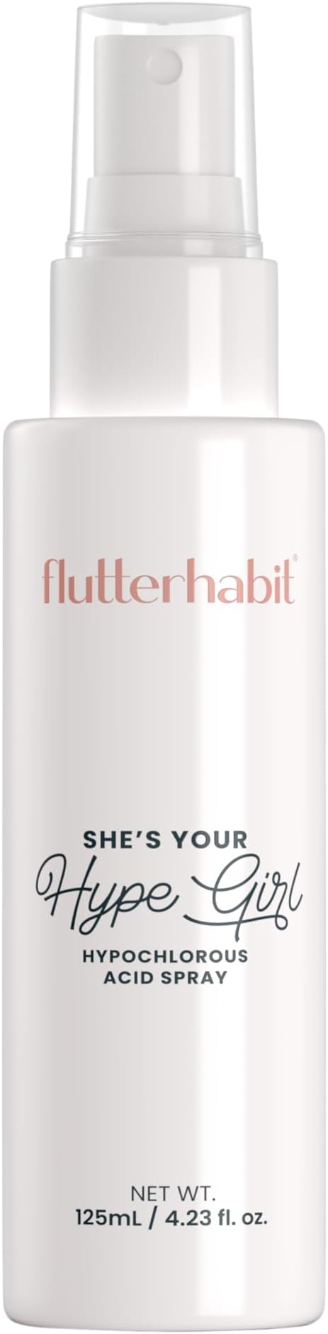 FlutterHabit Hypochlorous Acid Spray, Face Mist for Acne Prone Skin, HOCl Formula to Soothe Irritation, Refresh Complexion, Repair Damage, Balance Oil, Calm Redness, Restore Clarity (125mL)-BrightBean Baby