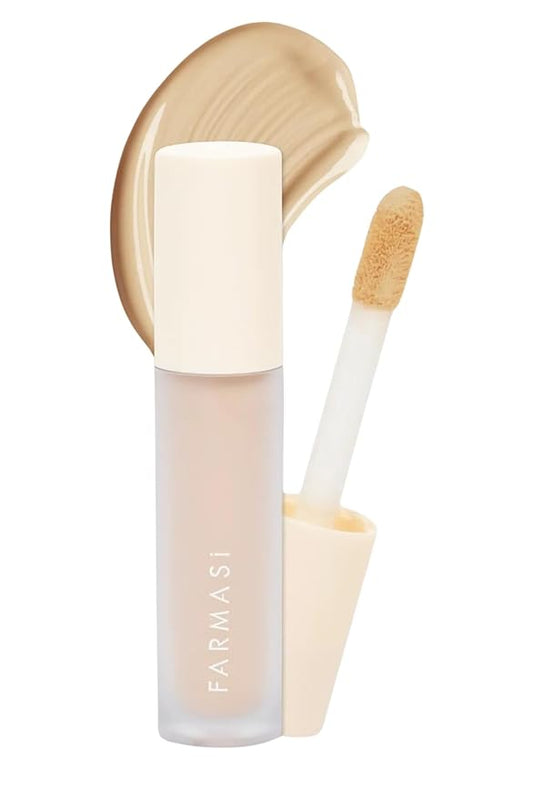 FARMASI Vfx Pro Liquid Concealer Makeup, All-in-one Full Coverage, Highly Pigmented Concealer for All Skin Type, Hide Shadows & Imperfections, Enhance Skin Fullness Foundation Concealer 0,24 Fl Oz N05-BrightBean Baby