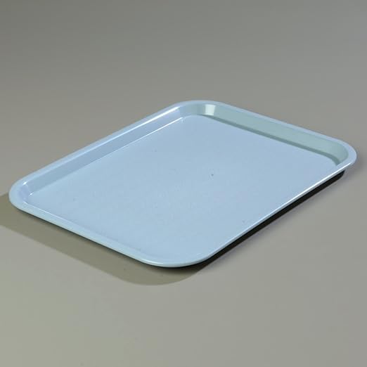Carlisle FoodService Products Cafe Plastic Fast Food Tray, 12" x 16", Slate, (Pack of 24)