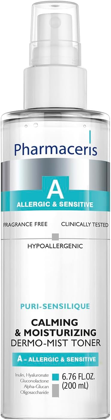Calming Mist Toner, Soothing & Hydrating Face Mist for Sensitive & Allergy-Prone Complexion; Restores pH, Refreshes & Supports Skin’s Barrier & Microbiome Puri-SENSILIQUE, 6.76 fl oz-BrightBean Baby