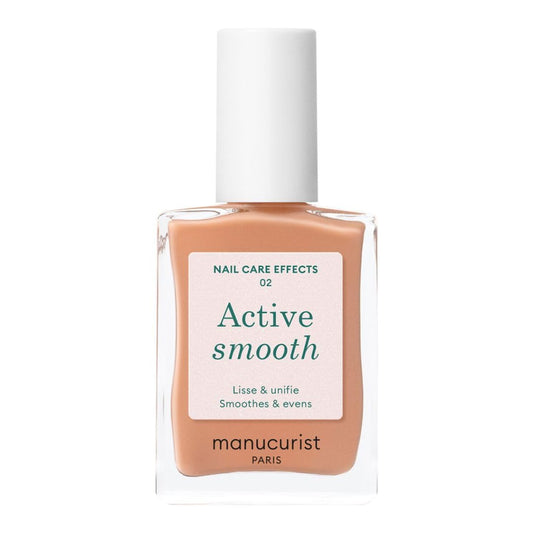 Manucurist Active Smooth 02 Nail Concealer Polish & Care - 2 in 1 Nude Nail Polish : Nail Strengthener and Growth - Nail Concealer - Ridge Filler for Nails - Natural Nail Polish - Golden Finish-BrightBean Baby