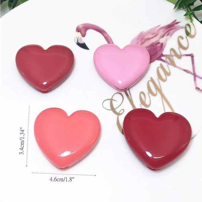 RONRONS 8 Pack Empty Eyeshadow Palette Mini Heart Shaped Lipstick Container Case DIY Cosmetics Container with Mirror-BrightBean Baby