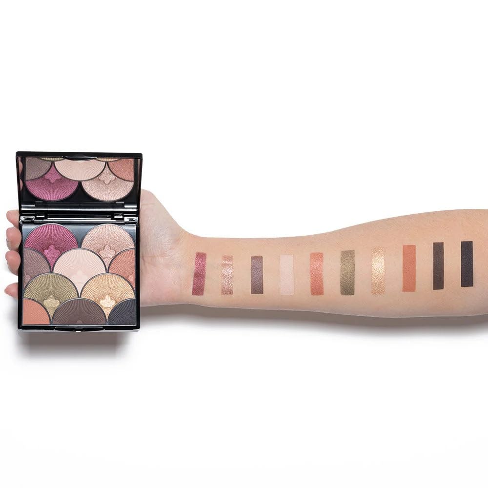 T.LeClerc Eye Shadow Palette | Retro-Chic 10-Color Nude Palette | Warm-Toned, Creamy Texture | Luminous, Long-Lasting Wear | Rich Pigments | Easy Makeup Removal (NUIT ÉTOILÉE, 18G)-BrightBean Baby
