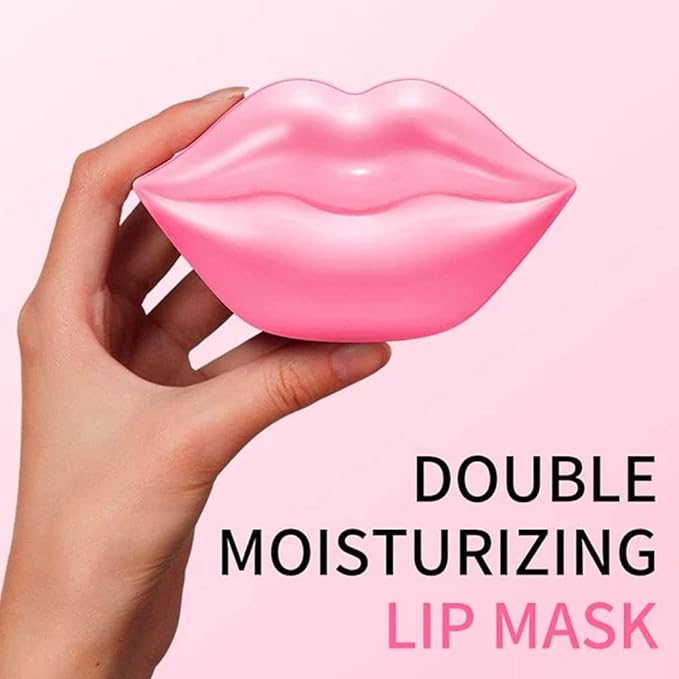 20Pcs Moisturizing/Plumping Lip Mask, Restores Moisture Mask for Dry Lips and Lines Overnight Care, Gel Treatment Masks (Pink)-BrightBean Baby