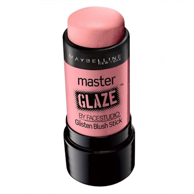 Maybelline New York Face Studio Master Glaze Glisten Blush Stick, Just-Pinched Pink, 0.24 Ounce-BrightBean Baby