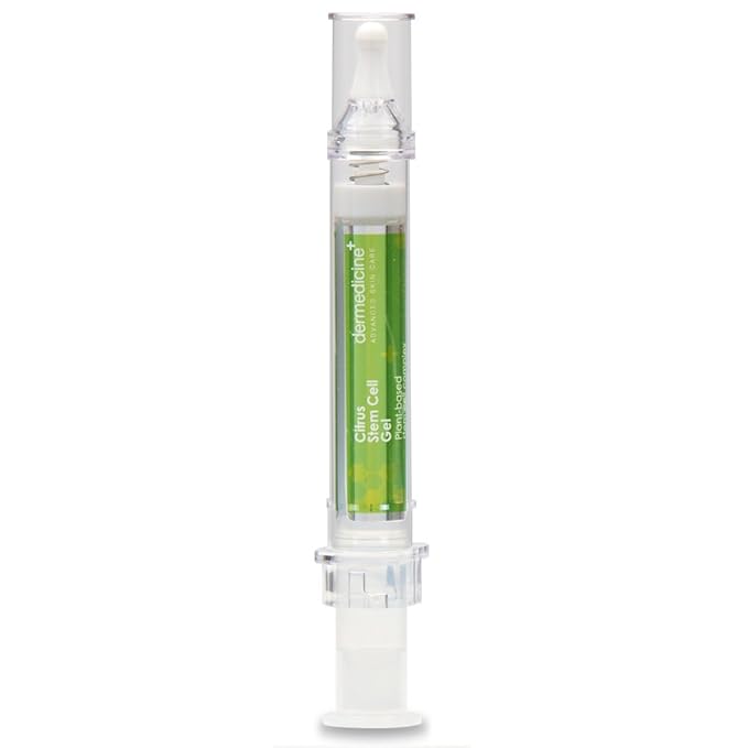 Citrus Stem Cell Gel for Face in Easy to Use targeted Syringe applicator | with Vitamin C, Retinol, Ceramides, Fruit Stem Cell Extract | May Help Hydrate, Firm and Brighten Skin | 0.4 oz / 12 g-BrightBean Baby