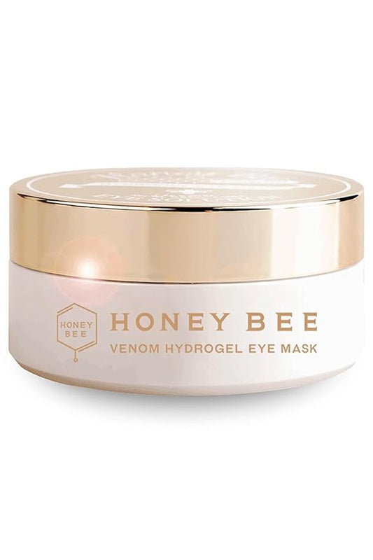 Honey Bee Venom Hydrogel Eye Masks for Dark Circles and Puffiness Bee Propolis Hydrogel Depuffing Eye Patches w/Bee Venom, Collagen & Niacinamide for All Skin Types (Pack of 60 Eye Pads)-BrightBean Baby