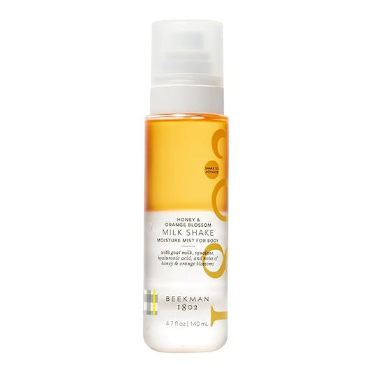Beekman 1802 Honey & Orange Blossom Milk Shake - Body Mist - 4.7 fl. oz - With Hyaluronic Acid & Jojoba Oil - Instantly Moisturizes, Hydrates & Softens - Good for Sensitive Skin - Cruelty Free-BrightBean Baby