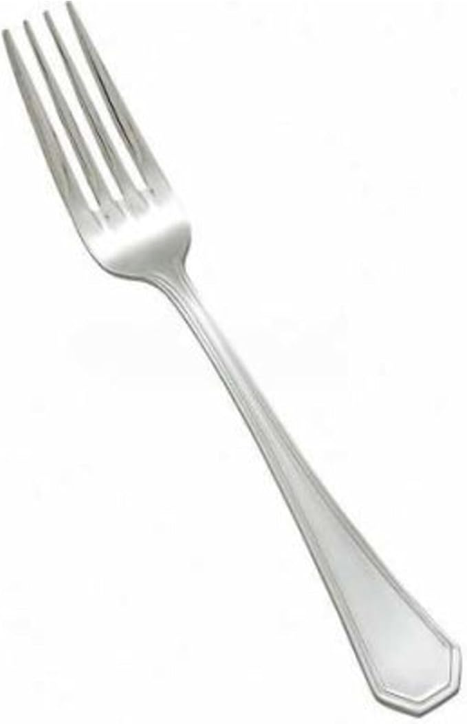 Winco 12-Piece Victoria European Table Fork Set, 18-8 Stainless Steel