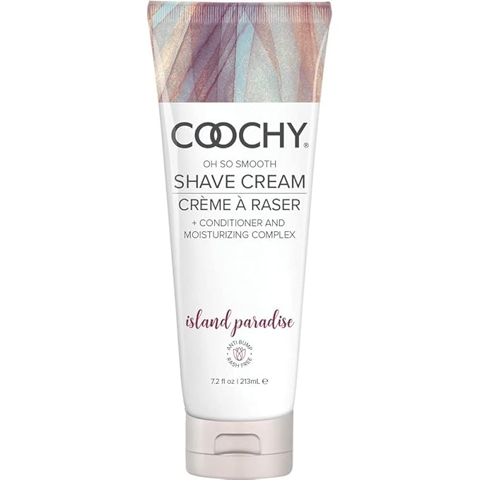 Coochy Intimate Shaving Cream | Shave Conditioner & Moisturizer for Face & Body | Ideal for Sensitive Skin Care, Anti-Bump | Island Paradise, 7.2 oz-BrightBean Baby