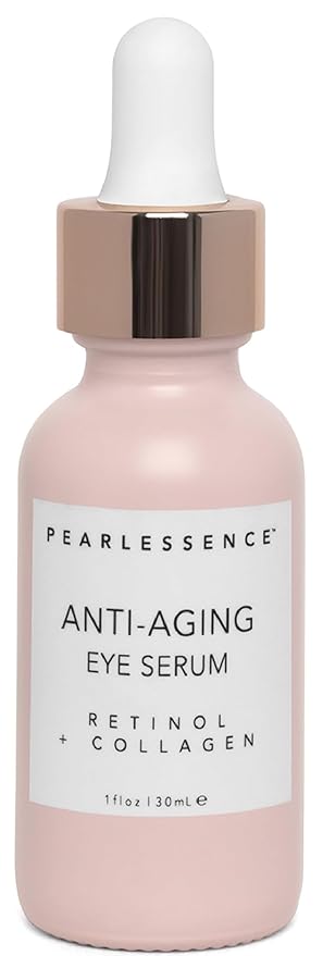 Pearlesssence Anti-Aging Eye Serum (Retinol + Collagen) - Helps Reduce Fine Lines & Wrinkles | Gentle & Lightweight Formula | Plumps & Tightens | Made in USA & Free (1oz)-BrightBean Baby