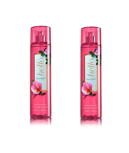 Bath & Body Works Hello Beautiful Fine Fragrance Mist Pack of 2-BrightBean Baby