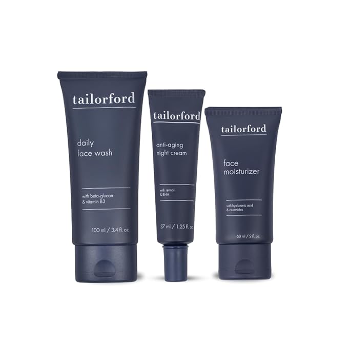 Unisex 3 Step Skin Care Routine including Face Wash, Moisturizer and Night Cream, Skin Care Set for Men and Women, Travel Size-BrightBean Baby